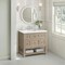 James Martin Vanities 36'' Single Vanity, Whitewashed Oak w/ 3 CM White Zeus Quartz Top 330-V36-WWO-3WZ - alternate 3